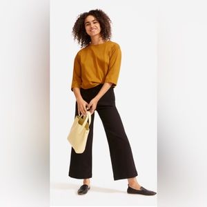 Everlane wide leg cropped pant (short)